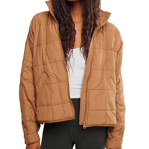 FP Movement Pippa Packable Puffer Jacket Color: Twig - Picture 2 of 5